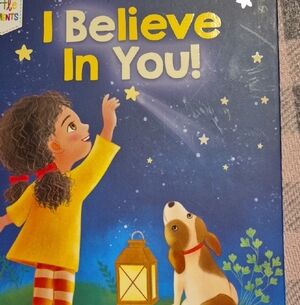 Inspiring Kids Book with Blue and Yellow Illustrations